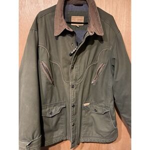 Powder River Outfitters  Canvas Jacket Small Ranch Work Barn Coat Green XL